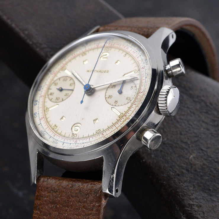 1950S WITTNAUER STEEL CHRONOGRAPH