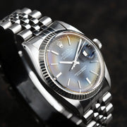 GLOSS BLACK DIAL ROLEX DATEJUST 1601