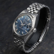 ROLEX 1603 DATEJUST BLUE WIDE BODY