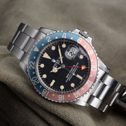 ROLEX ALL REDHAND 1675 GMT